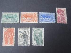 French Cameroun 1946 Sc 304-06,08,10,13,20 FU