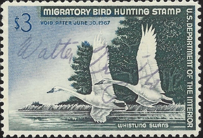 Scott #RW33 Used VF 1966 US Federal Duck Stamp