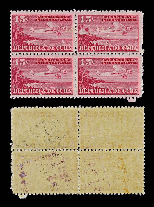 4535: Cuba SG376 Correo Aereo Internacional Part Set. 1931. Sc# C4 Mi80 MNH M...