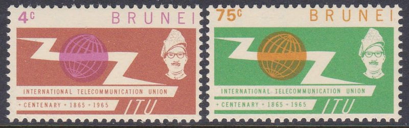 Brunei #116-17 F-VF Mint Hinged * ITU