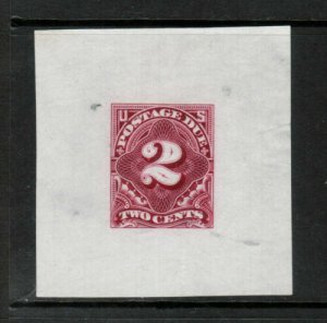 USA #J32P1 Very Fine Large Die Proof On India Paper With Some India Thins