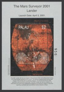 Palau 501 af, 502-505 sheets, MNH. Exploration of Mars, 1996-2001. 1999.