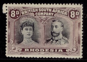 RHODESIA GV SG185a, 8d grey-purple & dull purple, M MINT. Cat £400. PERF 13½