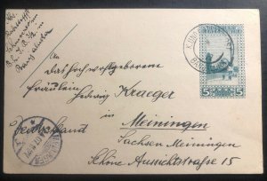 1907 Banjaluka Bosnia Herzegovina KUK Military PO Postcard Cover To Germany