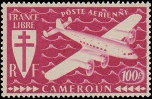 Cameroun #C1-C7, Complete Set(7), 1942, Aviation - Airplanes, Hinged