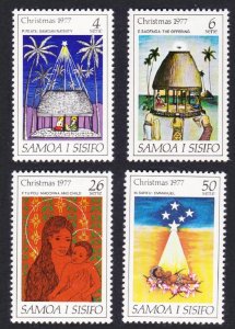 Samoa Christmas Paintings 4v 1977 MNH SC#462-465 SG#496-499