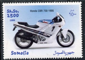 Somalia 1999 MOTORCYCLE HONDA 750 1986 1 value Perforated Mint (NH)