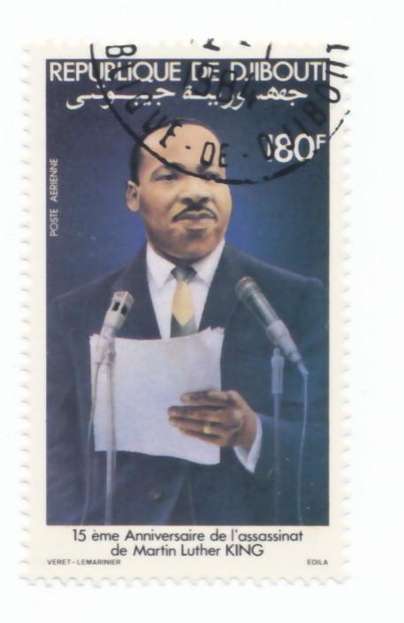 Djibouti 1983  Scott C180 CTO - Martin Luther King