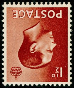 SG459Wi, 1½d red-brown, M MINT. WMK INV