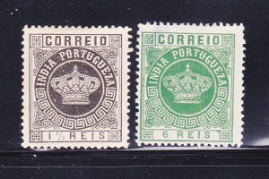 Portuguese India 162c, 164b MH Crown