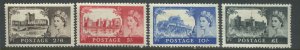 QEII 1955 Castles set mint o.g. hinged
