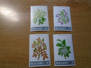 Malawi  #  173-76  MH     Flowers