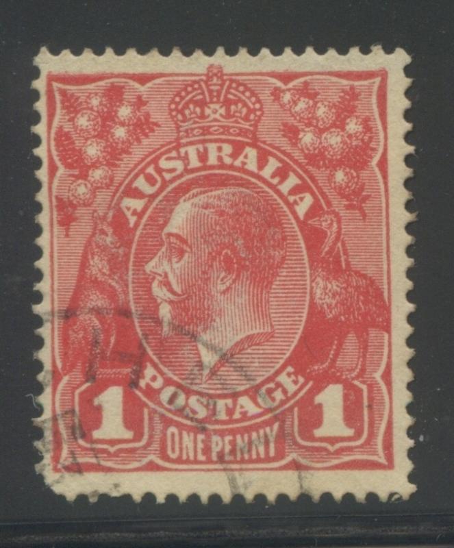 AUSTRALIA 1914-20 KGV HEAD sg21c used