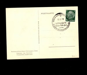 Germany Reich Sport Minister Hans Tschammer Berlin Football Game 1938 Postcard 8