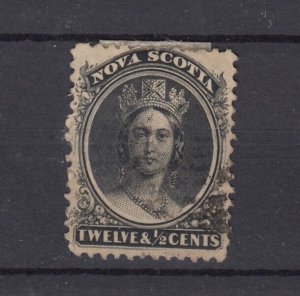 Nova Scotia QV 1860 12 1/2c SG17 VFU BP7964