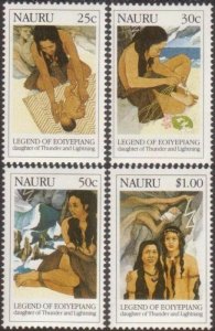 Nauru 1990 SG387-390 Legend of Eoiyepiang set MNH