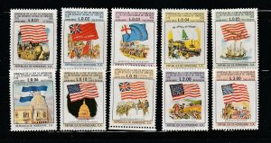 Honduras C601-C610 Set MH Flags
