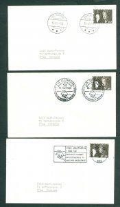 Greenland. 3 Covers 1980. Julianehaab,Godhaab,Sdr. Stromfjord. Scott # 121. Adr.