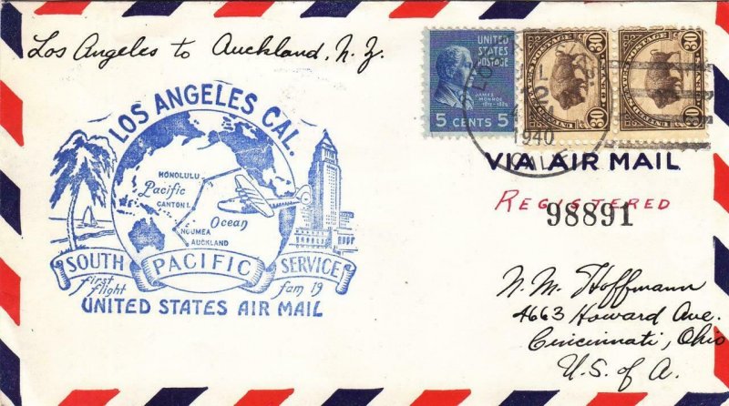 1940, 1st Flt., F19-2, Los Angeles, CA, See Remark (32732)