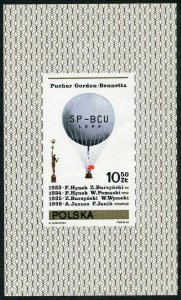 Poland 2439,MNH.Michel 2735 Bl.85 Gordon Bennett Cup - Balloons,1981. 