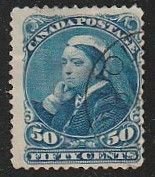 1893 Canada Queen Victoria    Sc# 47 FVF Used