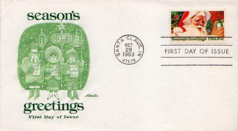 United States, First Day Cover, Christmas