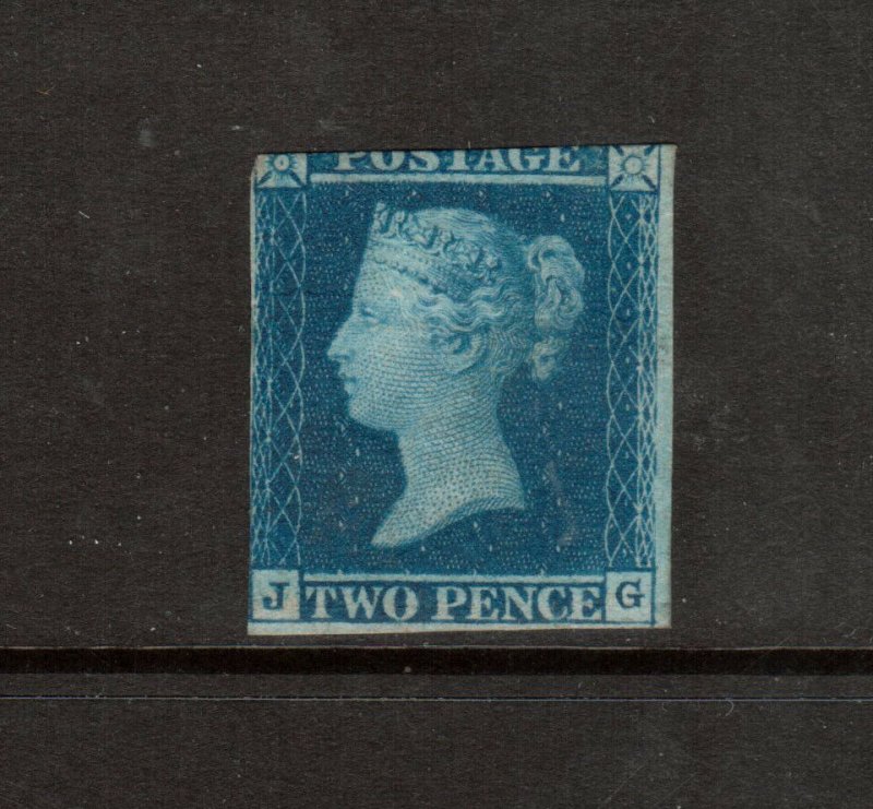 Great Britain #4 Mint Full Original Gum Hinged - Cut Into At Top - Still Scarce