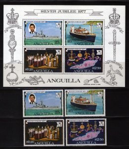 ZAYIX Anguilla 271-274a MNH Queen Elizabeth II Silver Jubilee 060522SM171