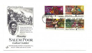 1560 Salem Poor with #1559, 1561, 1562, ArtCraft, combination FDC