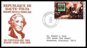 Burkina Faso 353 US Bicentennial Typed FDC