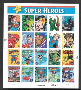 #4084 MNH Sheet DC Comics Superhero's Sheet