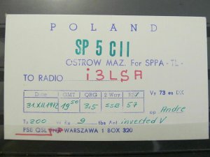 1972 4098 QSL Card Warzawa Poland-