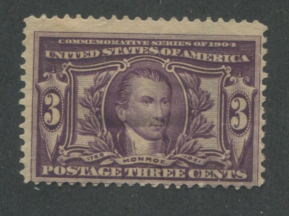 1904 US Stamps 325 3c Mint Hinged Ave OG Louisiana Purchase Exposition