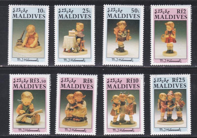 Maldive Islands # 1543-1550, Hummel Figurines, NH, 1/2 Cat.