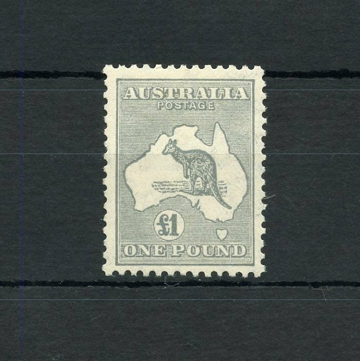 AUSTRALIA KANGAROO  SCOTT#128, SG#137   MINT LIGHT HINGED--SCOTT VALUE $700.00