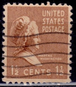 United States, 1938, Martha Washington, 1 1/2c, sc#805, used