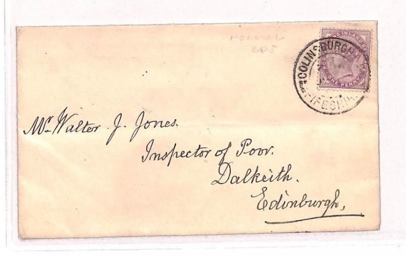 BB47 1900 GB Scotland Fifeshire Edinburgh Cover {samwells-covers}PTS