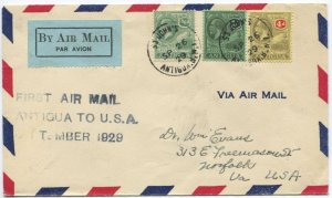 1929 (26 Sep) Antigua - Miami first flight cover per Pan AM