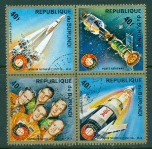 Burundi 1975 Apollo-Soyuz Space Project blk CTO