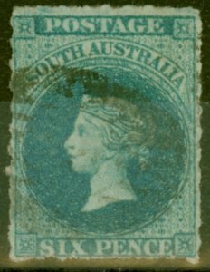 South Australia 1857 6d Slate-Blue SG10 Fine Used 