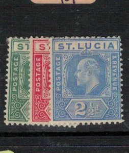 St Lucia SG 65, 67, 69 MOG (9etc) 