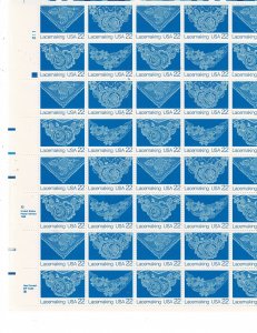 Lacemaking 22c US Postage Sheet #2351-54 VF MNH