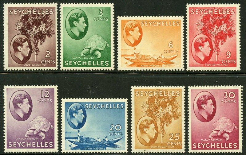 SEYCHELLES  SCOTT #125/48   MINT LIGHT HINGED SCOTT VALUE $367.90