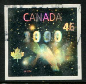 1812 Canada 46c Millennium Hologram, used