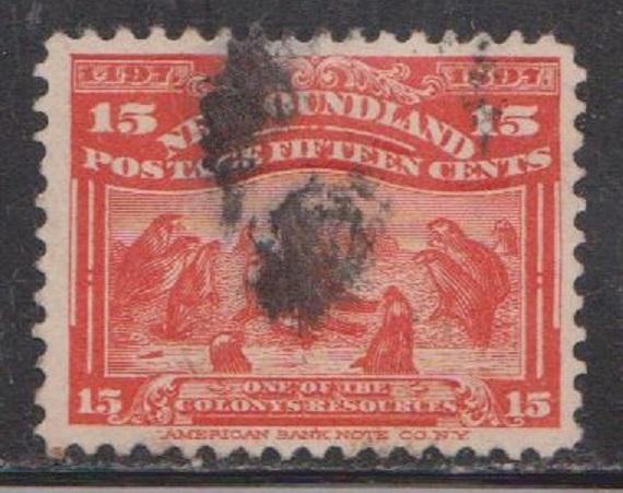 NEWFOUNDLAND Scott # 70 - Used Seals On Ice Pan Issue