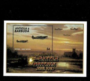 Antigua 2000 - World war ll Airplanes - Souvenir Stamp Stamp - Scott #2388 - MNH