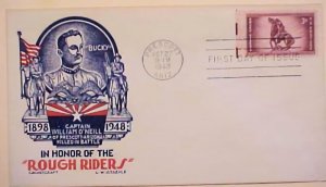 UNITED STATES FDC  STAEHLE  1948 ROUGH RIDERS