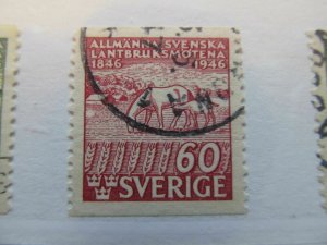 Sweden Suede Sverige Sweden 1946 60o perf 121⁄2 green fine used A13P42F108-