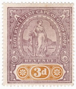 (I.B) Cape of Good Hope Revenue : Stamp Duty 3d (1898)