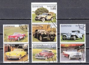 Buriatia, 2001 Russian Local. Antique Cars issue. Canceled. ^